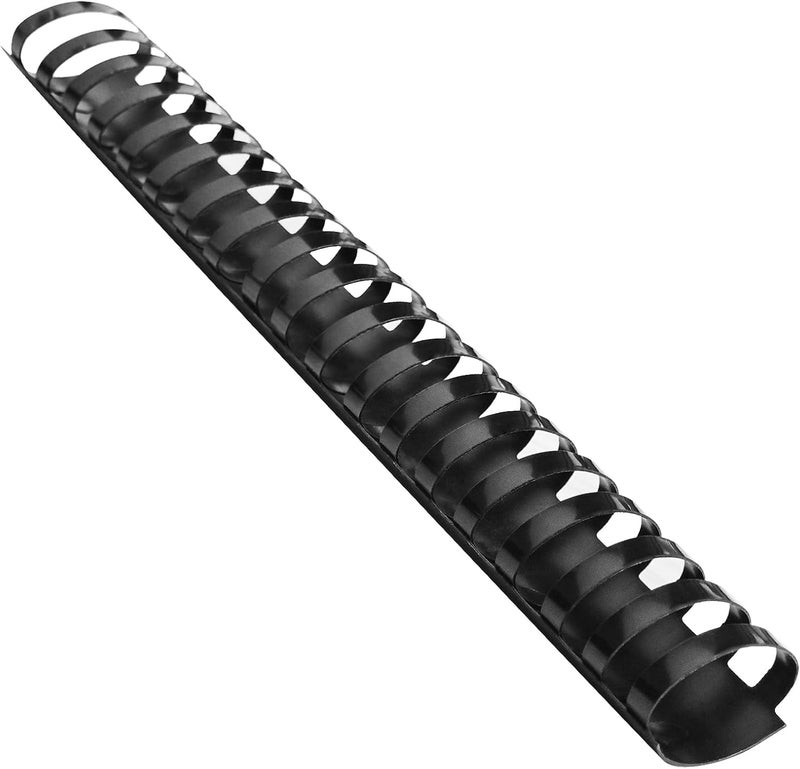 HOUYEE Store 1-1/2 Inch Plastic Binding Comb 19 Ring, 320 Sheet Capacity, Letter Size Black Comb Binding Spines (50 Pack) - Image 1